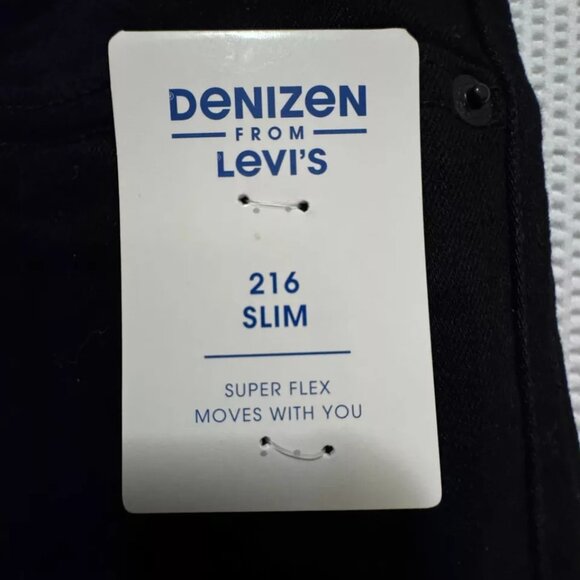 Men's Jean Pants Black Denizen Levi's 216 Slim Fit Super Flex Jeans - Picture 7 of 11